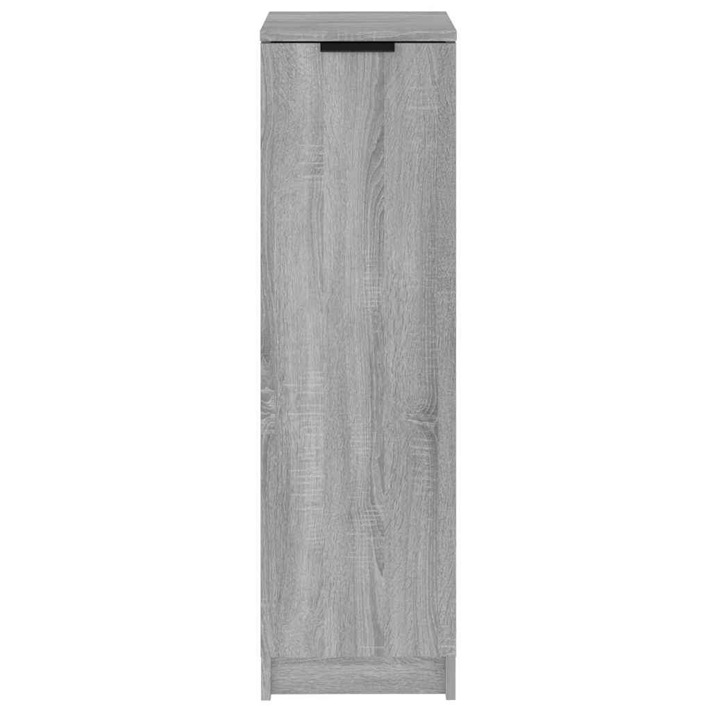 Shoe Cabinet Grey Sonoma 30x35x100 cm Engineered Wood